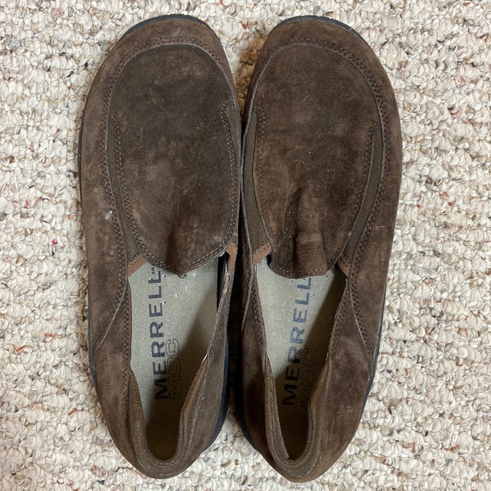 Merrell Moc womens size 9 brown slip on shoes